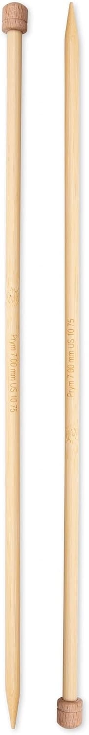 image:imagePrym 13 Single Point Knitting Needles Bamboo US 2 275mm7 mm