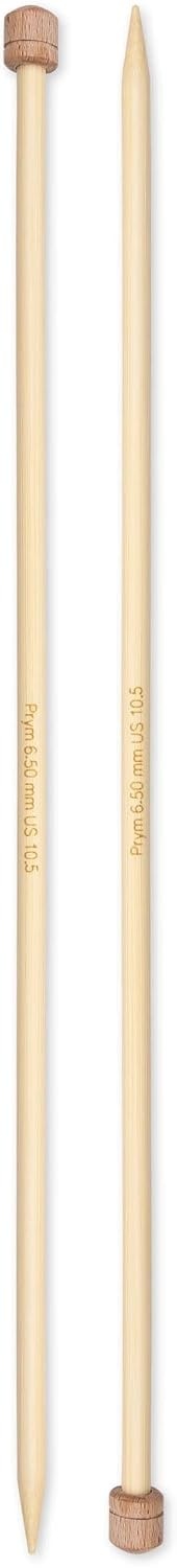 image:imagePrym 13 Single Point Knitting Needles Bamboo US 2 275mmUS 105 65 mm