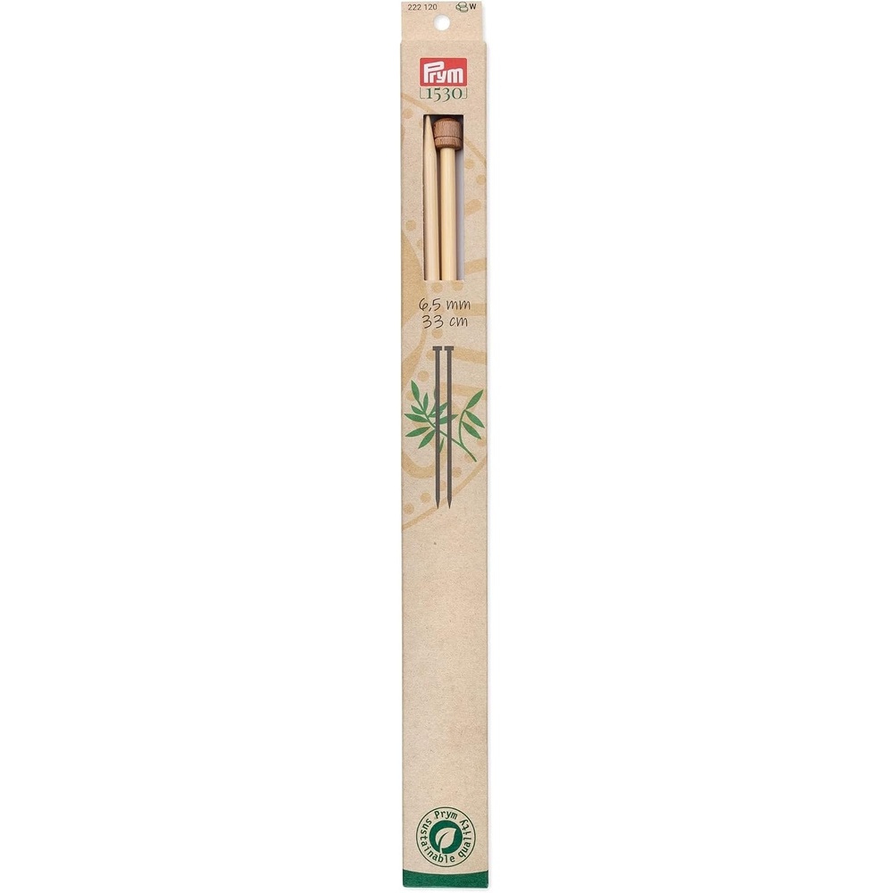 image:imagePrym 13 Single Point Knitting Needles Bamboo US 2 275mmUS 105 65 mm