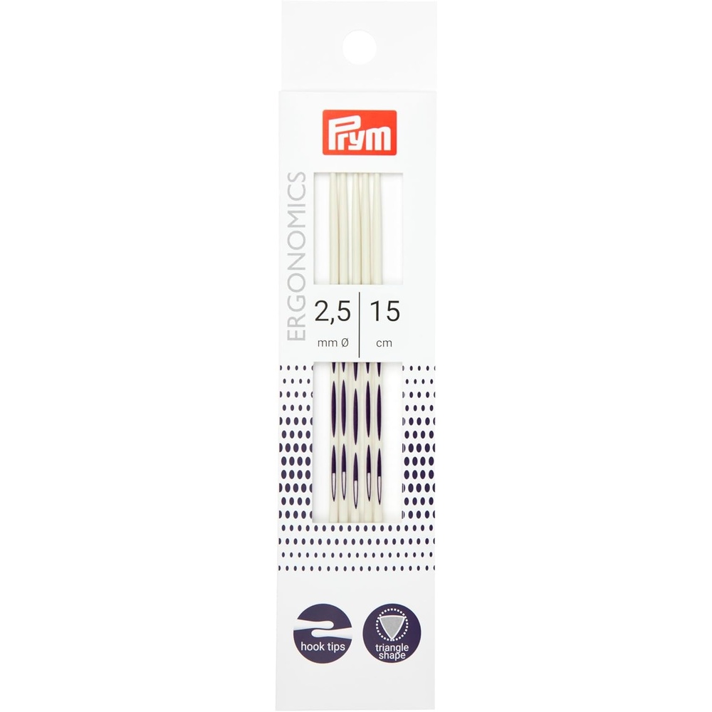 image:imagePrym 6 Ergonomic Double Point Knitting Needles US 2 3mmUS 2 3mm