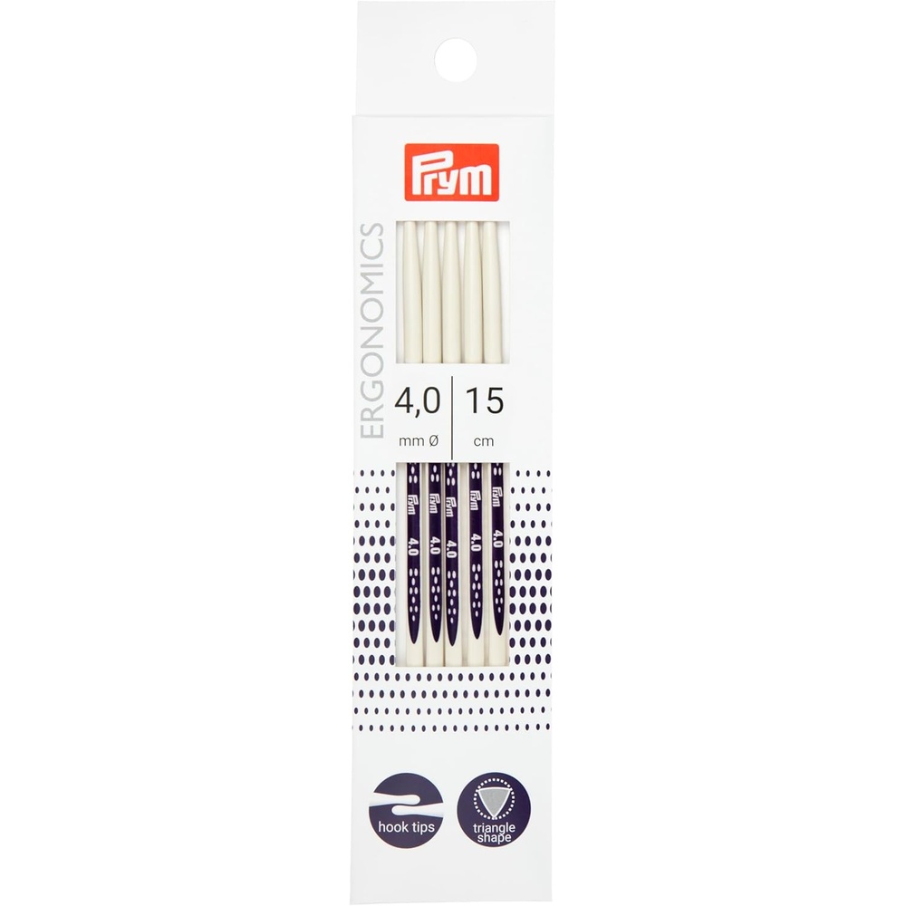 image:imagePrym 6 Ergonomic Double Point Knitting Needles US 2 3mmUS 6 4mm